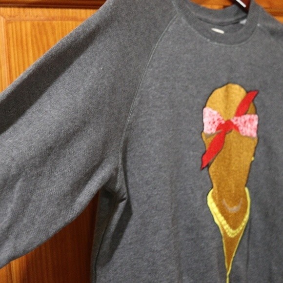 Elevenparis “Life Is A Joke” Graphic Sweatshirt Pullover Gray Streetwear Small - Picture 8 of 13